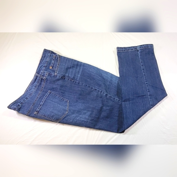 Bandolino Denim - BANDOLINO Mandie Straight Leg Stretch Blue Jeans - Size 20W